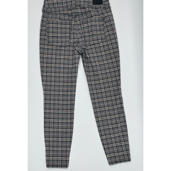 American Eagle Plaid Skinny Pants 4 Short Dark Academia Preppy Fall Trousers - Picture 3 of 9
